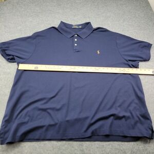 Polo Ralph Laure Blue, Flesh Pony Collared Polo Shirt Mens 4XB 4G